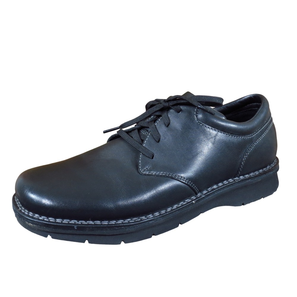 Rockport Rebound Mens Oxford Shoes Size 12M Business Casual Formal Black Leather